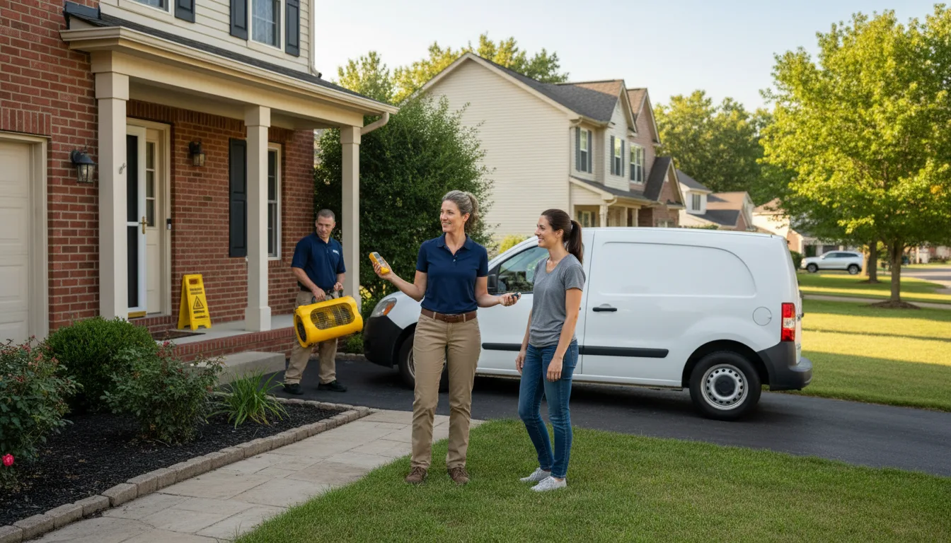 Residential water damage restoration in Westdale, NY